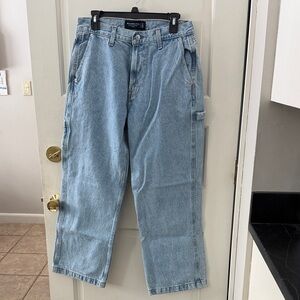 Abercrombie & Fitch Light Blue Rigid Denim Jeans
